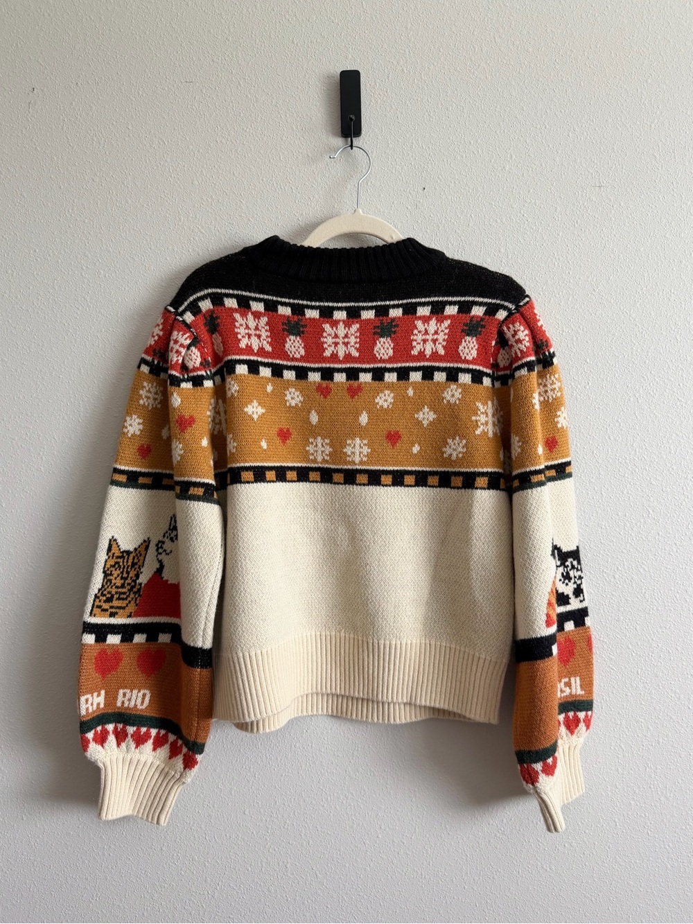 NWT FARM Rio Naughty and Nice Fair Isle Sweater Small - Picture 11 of 11
